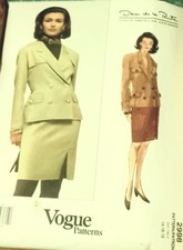 Vintage Vogue Patterns Rare Oscar de la Renta Uncut Size 14-16-18  picture