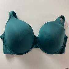 Cacique Lane Bryant Extra Soft Lightly Lined Full Coverage Bra 44F Teal Green picture