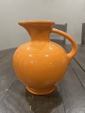 FIESTA Tangerine (ORANGE) Open CARAFE W/ HANDLE Pitcher Retired HLC USA picture