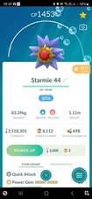 Starmie ( Caught In 2016 ) ( Quick Attack ) Pokemon Tr@de Go picture