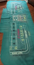 Trump Plaza Casino Craps Felt 10ft Table Layout  Trump Plaza Atlantic City, Used picture
