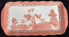 Vintage Royal Doulton (Booths) Real Old Willow Red TC 1126) large sandwich tray picture