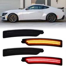 MUSTANG 24-26 FRONT/REAR SMOKED LED SIDE MARKERS picture