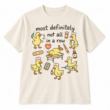 Ducks In A Row Nurse Shirt Funny Nursing RN LPN Nurse Life Duck Graphic T-Shirt picture