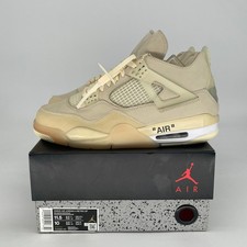 Size 10M/11.5W - Jordan 4 Retro Off-White Sail (Women's) CV9388-100 picture