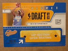 Fleer Authentix Draft Day Ticket Carmelo Anthony Rookie #1/10 DD- 74/400 VIP picture