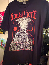 Goatwhore Graphic Band T-Shirt Black Short Sleeve Crew Neck Unisex L picture