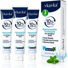 10% Hydroxyapatite Toothpaste 3 Packs, Fluoride Free Nano Hydroxyapatite picture