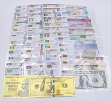 100 Pcs Different Banknotes Paper Money UNC From 50 Countries Collection Gift picture