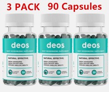 3PACK DEOS Internal Deodorant Supplement – Full Body Deodorizer - (90 Capsules) picture
