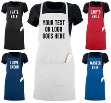 Custom Apron Personalized w/ YOUR TEXT Waiter Size (22