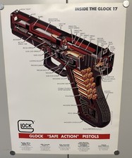 Vintage 1991 Authentic Glock Poster  16”x20” -  Very Rare - Inside The Glock 17 picture