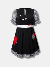 Torrid Halloween Dress 4X Plus Size Witch Voodoo Cosplay Gothic Black NWT picture