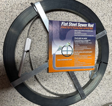 Drain Brain Flat Steel Sewer Rod cleaning 2-4