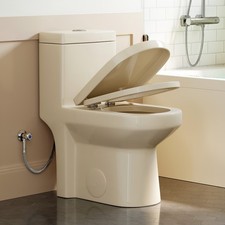 HOROW Compact One Piece Toilet 1.1/1.6 GPF Dual Flush 12'' Rough-In for Bathroom picture
