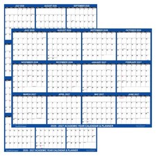 2026-2027 Academic Wall Calendar 24x36 Erasable Mid Year Wall Planner Dry Erase picture
