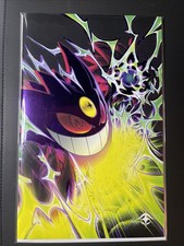 Fame Satoshi Tajiri Grim Shady Gengar Embossed Spot Foil + COA #35/100 picture