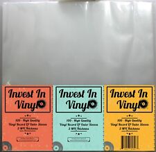 100 Clear Plastic LP Outer Sleeves 3 Mil. HIGH QUALITY Vinyl Record Album Covers picture