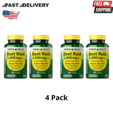 4Pk New Spring Valley Beet Root Blood Health Dietary Supplement, 1000 mg, 90 ct picture