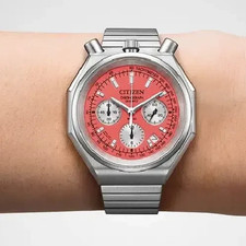 Citizen Record Label Playground AN3700-89Z Limited Edition Red Dial Men's Watch picture