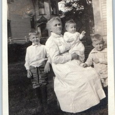 c1910s Walker Dobson Gary Family Grandmother Cute Kids Victorian House 4