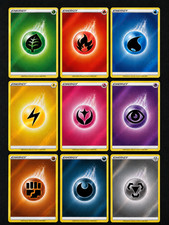 2020 Pokémon TCG Sword & Shield COMPLETE SET Holo Energy LOT OF 9 Near Mint picture