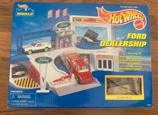 1996 Mattel Hot Wheels World Ford Dealership Original Unopened Box  65695 B3 picture