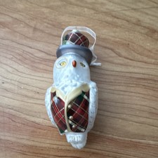 Hallmark Keepsake Dapper Owl 2025 Christmas Ornament picture