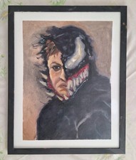 Venom Marvel Spiderman Tom Hardy Wall Art Framed  Oil Painting 11x14