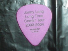 JOHNNY LANG Signature Long Time Coming 2002 2003 RaRe Concert Tour GUITAR PICK picture