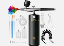 Cordless Airbrush Kit with Air Compressor 48PSI Rechargeable airbrush SprayerGun picture
