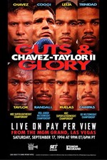 Chavez Vs. Taylor 2 PPV 12x18 Boxing Fight Poster Reprint picture