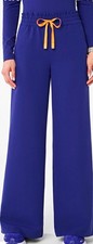 FIGS Women’s Allison High-Rise Ultra-Wide-Leg Scrub Pant Deep Royal Blue size S picture