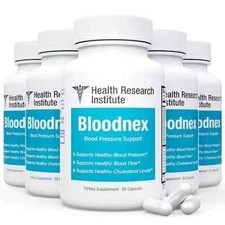 Bloodnex Balanced Blood Pressure - 5 Bottles -150 Capsules - Official Bloodnex picture