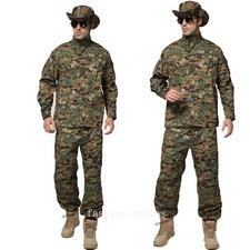 Mens Tactical Jacket Pants Combat US Army Military SWAT Camo BDU Uniform Sets picture