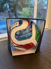adidas Trionda Pro World Cup 26 Match Ball White/Blue/Red/Lime Sz 5 picture