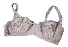 Vintage Fredericks of Hollywood Floral Lace Underwire Bra USA Made 36C picture