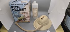Vintage Official British Army Pith Helmet Novelty Gag Gift Portable Potty 1970s  picture