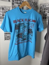 Black Flag The First Four Years Blue vintage 80s single stitch punk shirt  picture