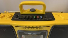 Sony CFS-930 Boombox AM/FM Stereo Cassette Recorder with power cord.  picture