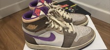 Nike Zoom Air Men’s High Top Lace-Up Suede Sneakers Brown/Purple/White picture