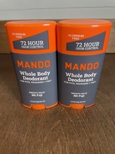 Lot Of 2 Mando Whole Body Deodorant MT FUJI Smooth Solid 2.6 oz Aluminum free picture