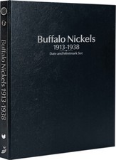 Buffalo Nickels: 1913-1938 Date & Mintmark Set-Whitman Prestige™ Album (Black) picture