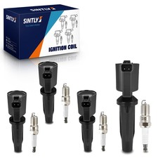 SINTLY 4x Ignition Coils + 4x Iridium Spark Plugs for FORD FOCUS TRANSIT CONNECT picture