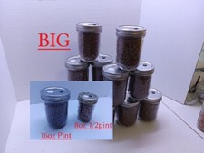 LARGE 16 ounce Pint PF Tek Mushroom Jars BRF Pint sterilized EASY FAST SHIP picture