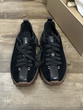 Feit Women’s Sz EU 35 US 5 Latex Low Walker Black Suede Made In Italy NIB 1/140 picture