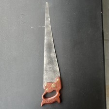 26-inch Vintage Hand Saw Docking Tool Disston.  Mildly Restored By Seller picture