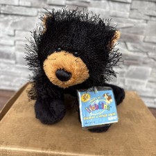 GANZ Webkinz Black Bear Plush HM004 Sealed Code Retired 2005 picture