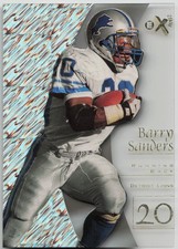 1998 SkyBox E-X2001 Barry Sanders #5 Detroit Lions picture