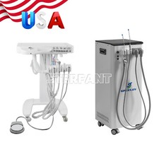 Dental Delivery Unit System Cart Treatment 4H/Suction Unit With Vacuum Pump New picture